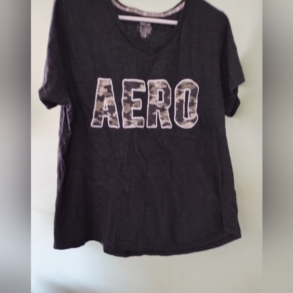 Aeropostale T shirt with camo detail